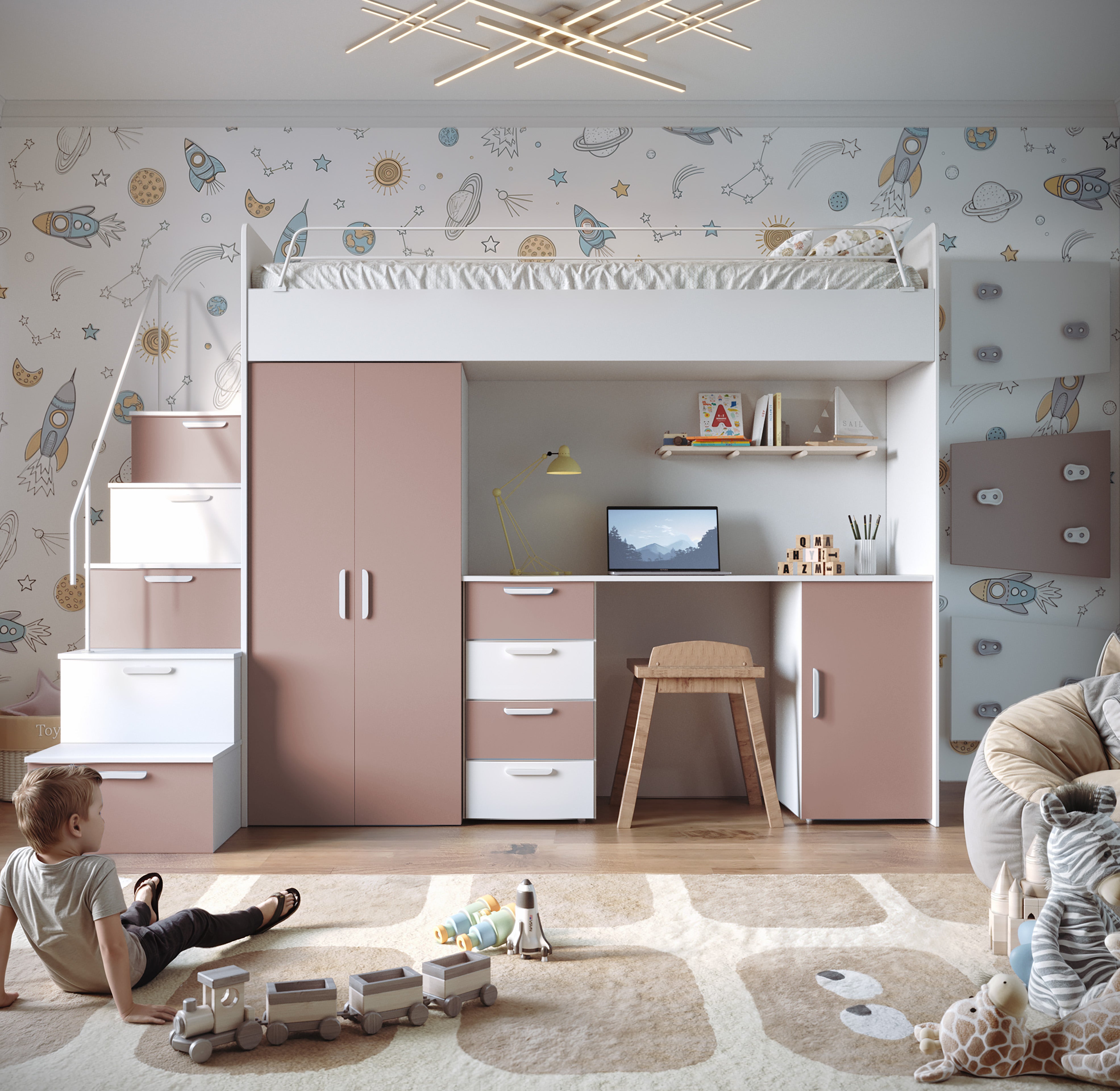 Kinderhoogslaper Dream matte afwerking