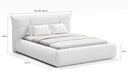 Designer gestoffeerd bed Gioia in Teddystof Bouclé met opbergruimte