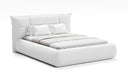 Designer gestoffeerd bed Gioia in Teddystof Bouclé met opbergruimte