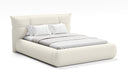 Designer gestoffeerd bed Gioia in Teddystof Bouclé met opbergruimte