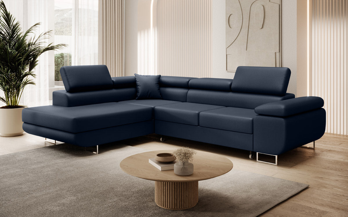 Designer Sofa Aston met slaap- en klapfunctie van kunstleer