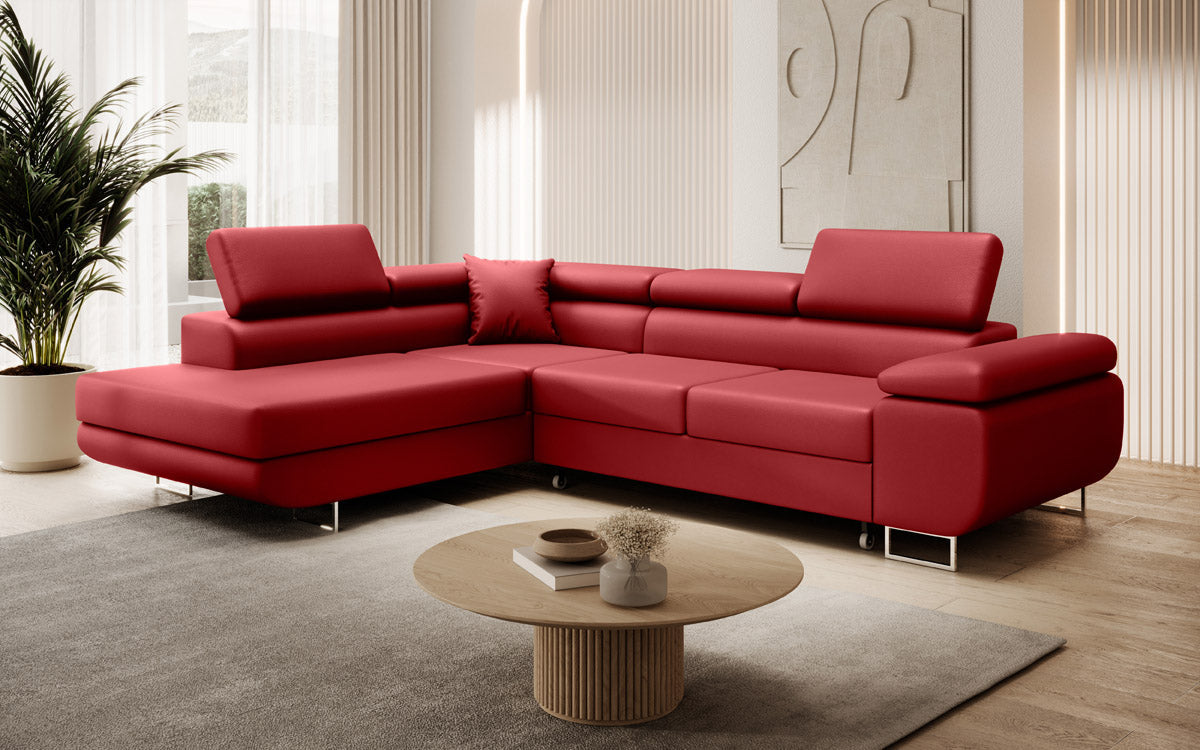 Designer Sofa Aston met slaap- en klapfunctie van kunstleer