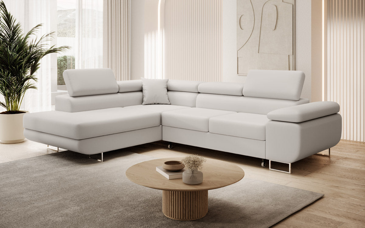 Designer Sofa Aston met slaap- en klapfunctie van kunstleer