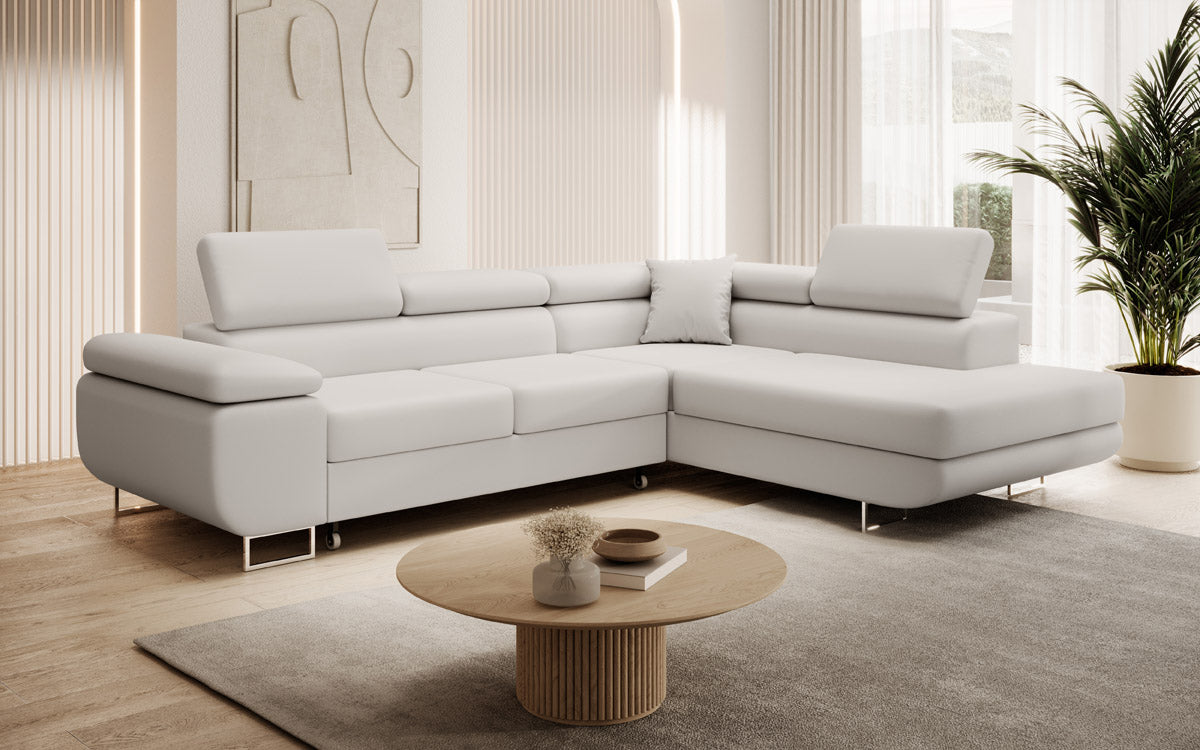 Designer Sofa Aston met slaap- en klapfunctie van kunstleer