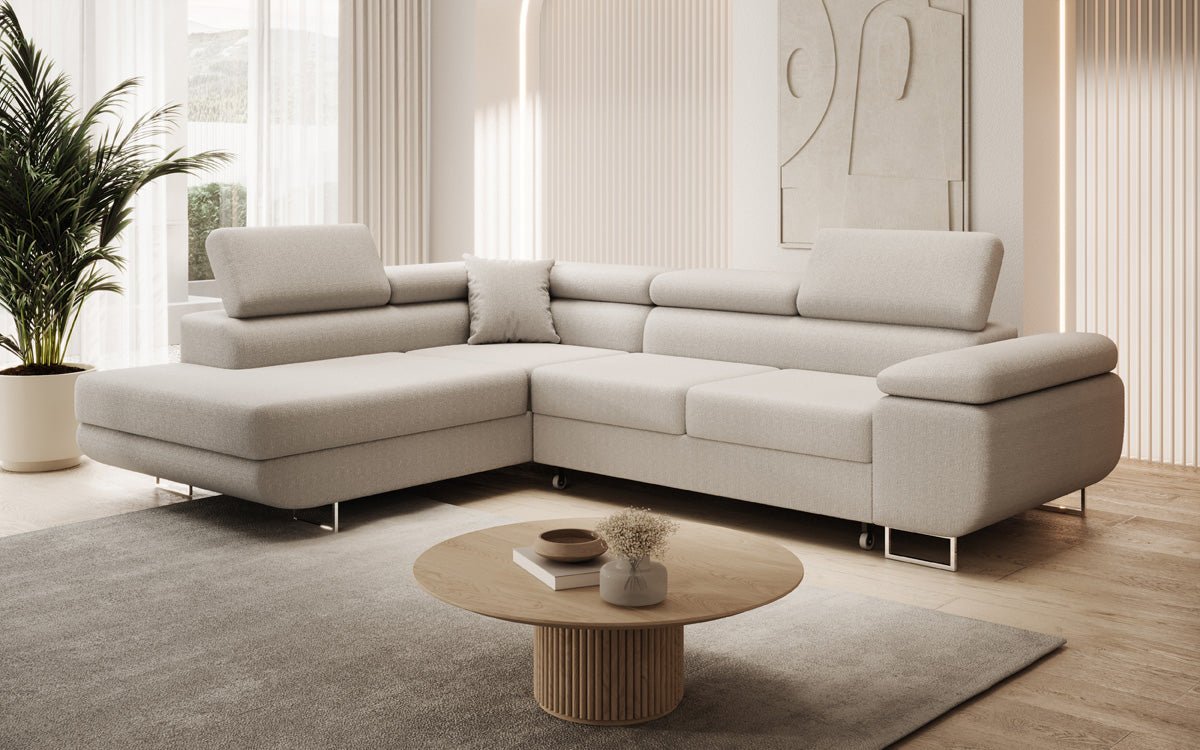Designer Sofa Aston met slaap- en klapfunctie van Bouclé
