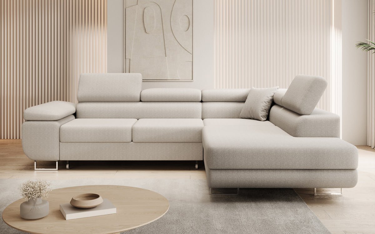 Designer Sofa Aston met slaap- en klapfunctie van Bouclé