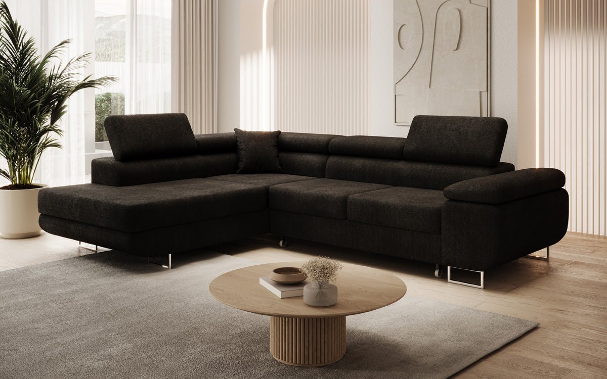 Designer Sofa Aston met slaap- en klapfunctie van Bouclé