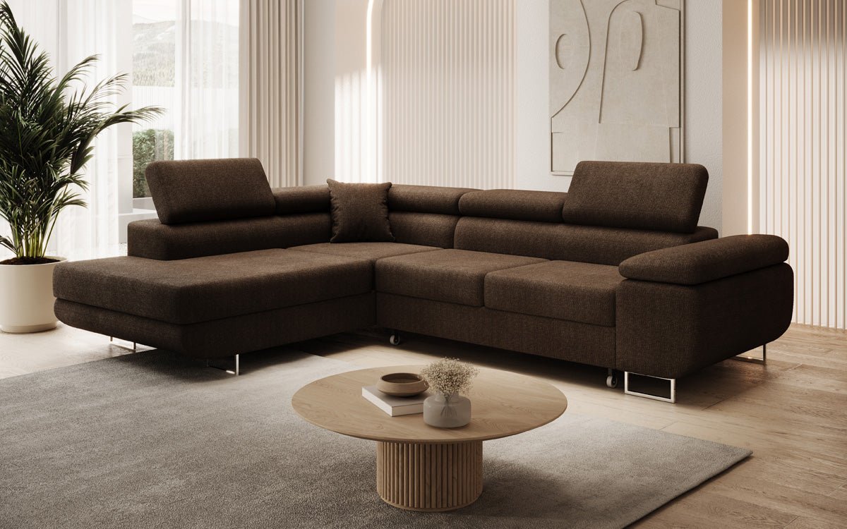 Designer Sofa Aston met slaap- en klapfunctie van Bouclé
