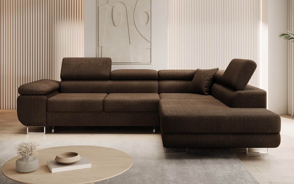 Designer Sofa Aston met slaap- en klapfunctie van Bouclé