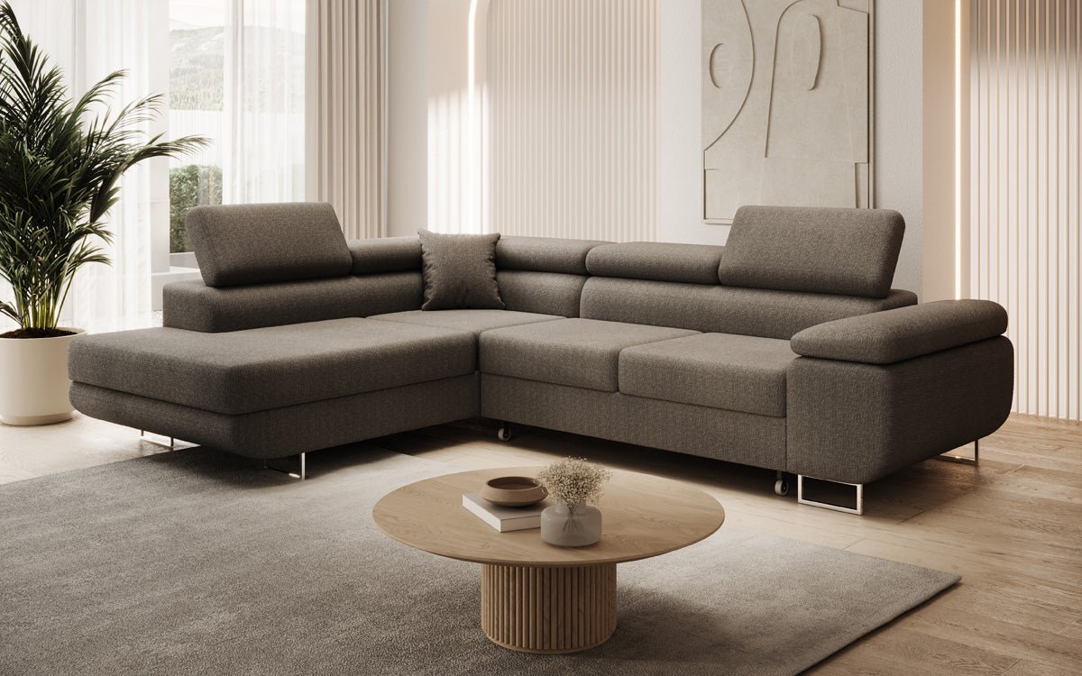 Designer Sofa Aston met slaap- en klapfunctie van Bouclé