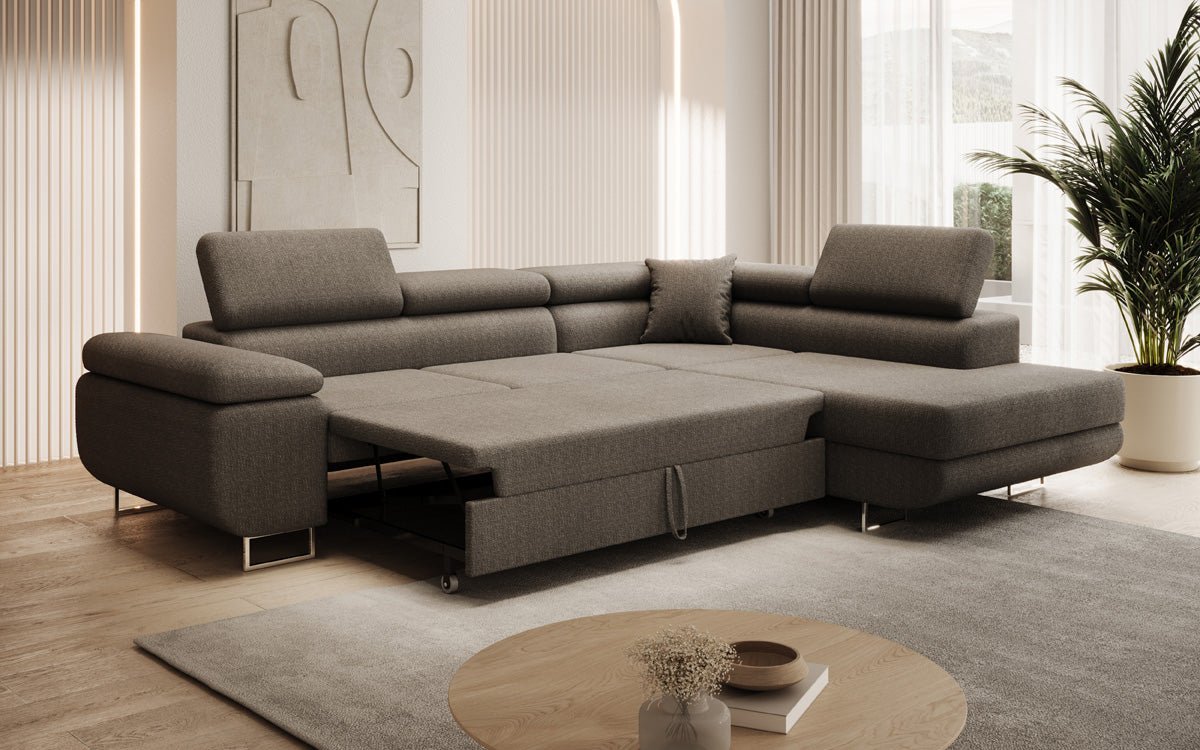 Designer Sofa Aston met slaap- en klapfunctie van Bouclé