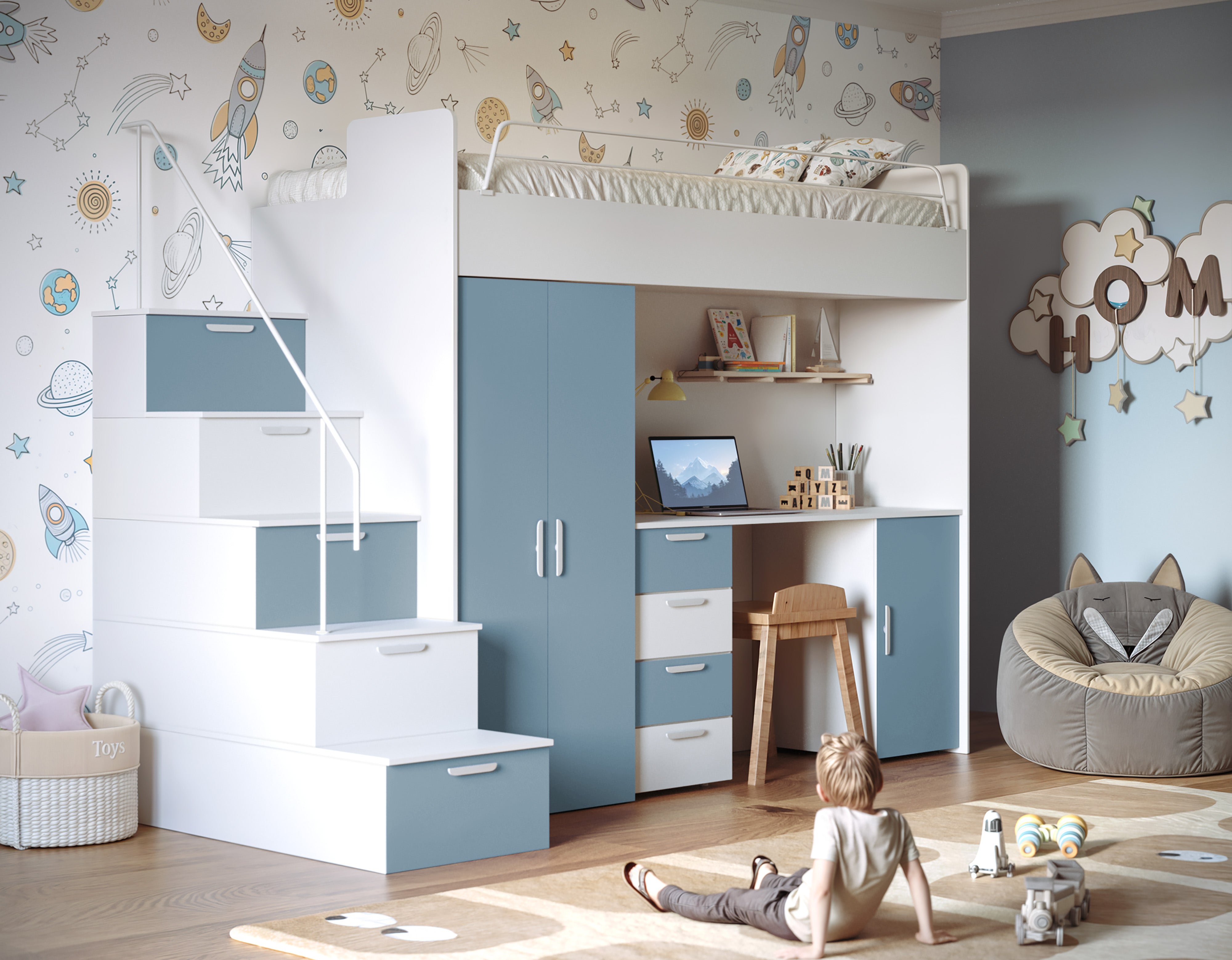 Kinderhoogslaper Dream matte afwerking