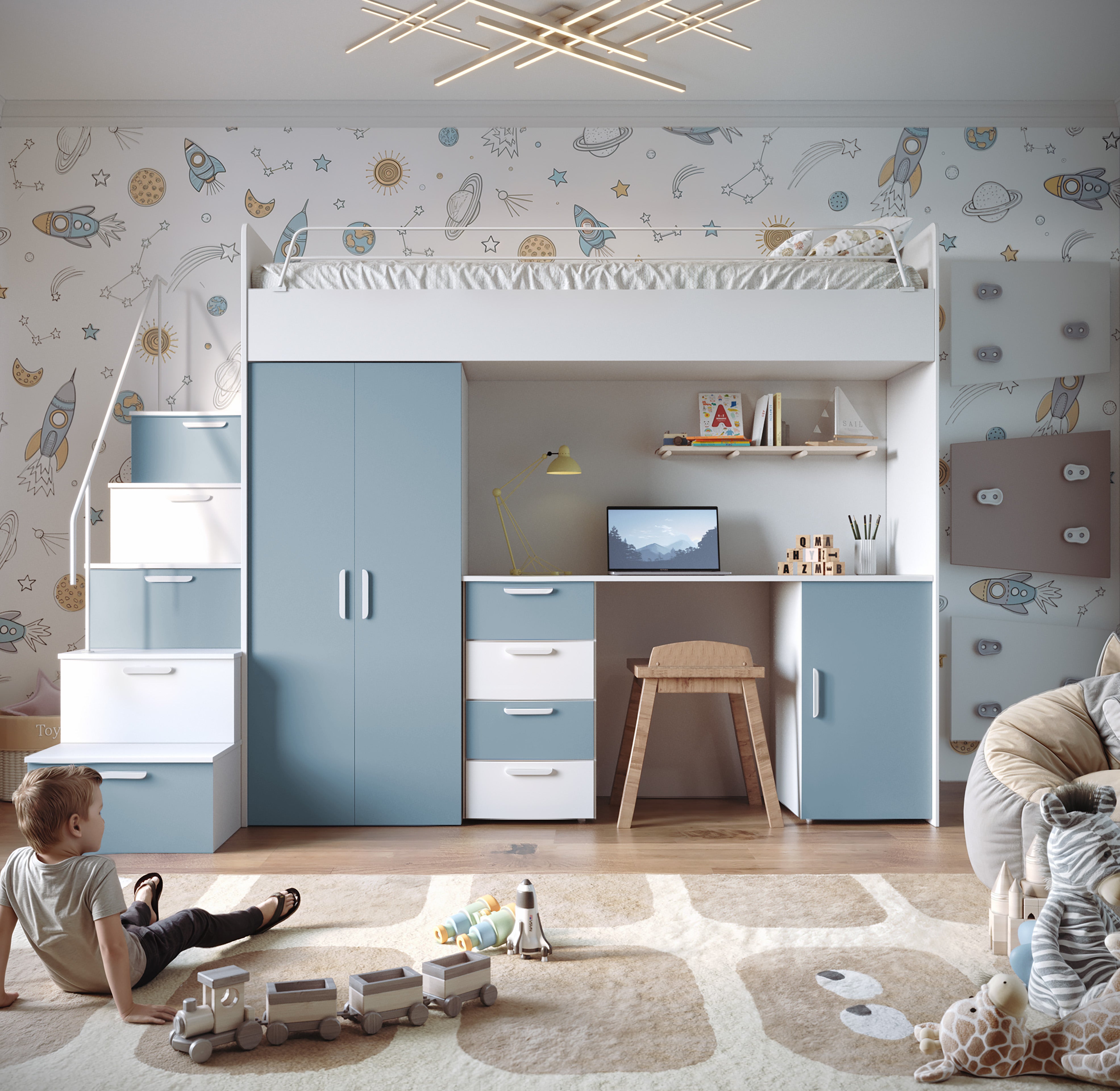 Kinderhoogslaper Dream matte afwerking