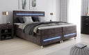 Boxspringbed Sejour met LED in Ribstof