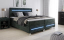 Boxspringbed Sejour met LED in Ribstof