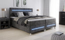 Boxspringbed Sejour met LED in Ribstof