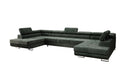 Designer Sofa Taormina met slaap- en klapfunctie in corduroy