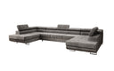 Designer Sofa Taormina met slaap- en klapfunctie in corduroy