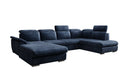 Designer Sofa Emiliano met slaap- en klapfunctie
