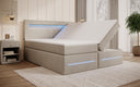Boxspringbed Minera met LED, USB en opbergruimte