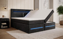Boxspringbed Minera met LED, USB en opbergruimte