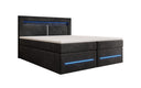 Boxspringbed Minera met LED, USB en opbergruimte