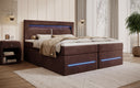 Boxspringbed Minera met LED, USB en opbergruimte