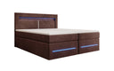 Boxspringbed Minera met LED, USB en opbergruimte