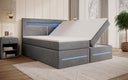 Boxspringbed Minera met LED, USB en opbergruimte