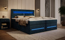 Boxspringbed Minera met LED, USB en opbergruimte