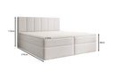 Boxspringbed Aurelia Bouclé met opbergruimte