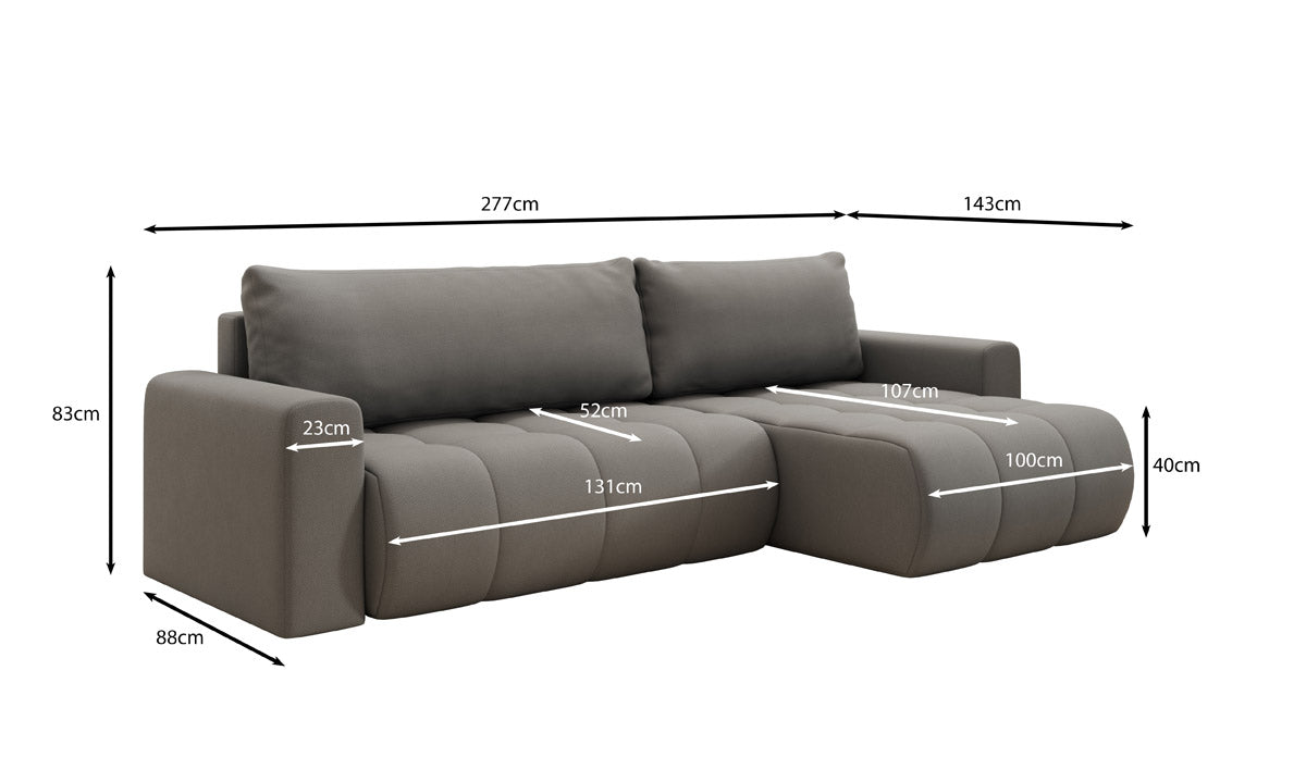 Designer Sofa Venezia met slaapfunctie en opbergruimte