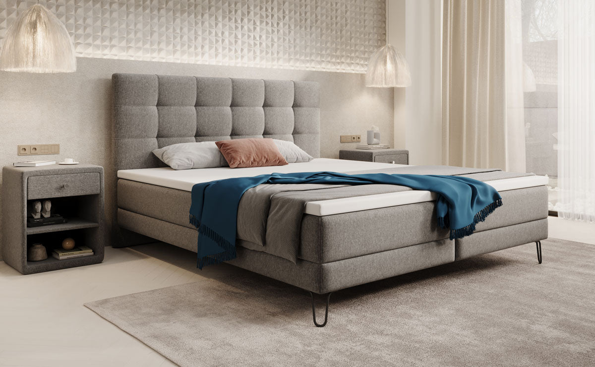 Boxspringbed Merlara met stoffen poten