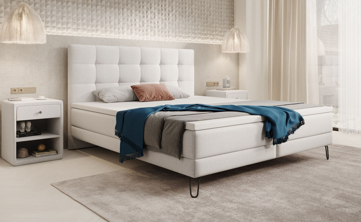 Boxspringbed Merlara met stoffen poten