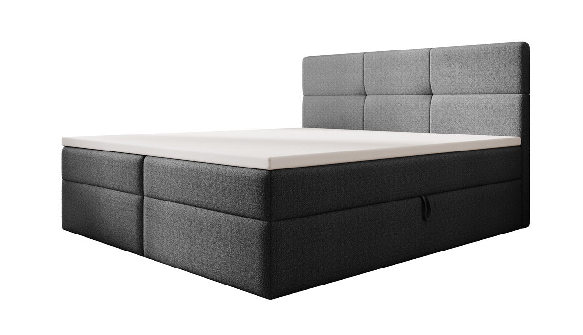 Boxspringbed Eleonora Bouclé met opbergruimte