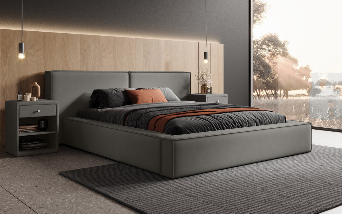 Designer gestoffeerd bed Ophelia met opbergruimte