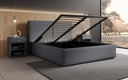 Designer gestoffeerd bed Elara met opbergruimte