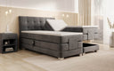 Boxspringbed Amara fluweel elektrisch verstelbaar