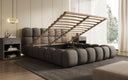 Designer Polsterbett Boston Stof met opbergruimte