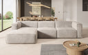 Designer hoekbank Comfy in Fluweel