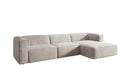 Designer hoekbank Comfy in Fluweel