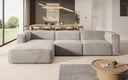 Designer hoekbank Comfy in Fluweel