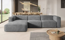 Designer hoekbank Comfy in Fluweel