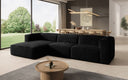Designer hoekbank Comfy in Fluweel