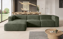Designer hoekbank Comfy in Fluweel