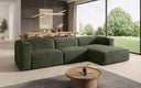 Designer hoekbank Comfy in Fluweel