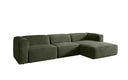 Designer hoekbank Comfy in Fluweel
