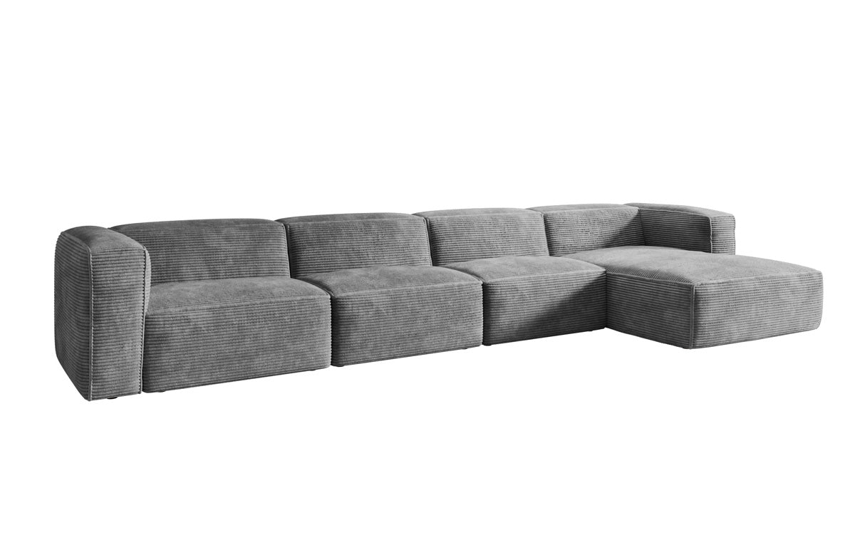 Designer Sofa Comfy L Maxi in Ribstof