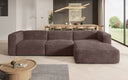 Designer hoekbank Comfy in Ribstof