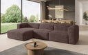 Designer hoekbank Comfy in Ribstof
